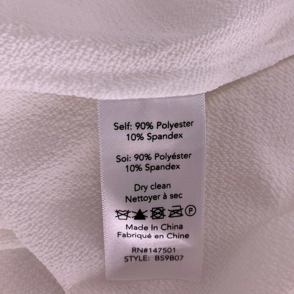 **3-for-$30** Le Gali Hillary Blouse Ivory Tie Neck  XXL - Picture 8 of 11